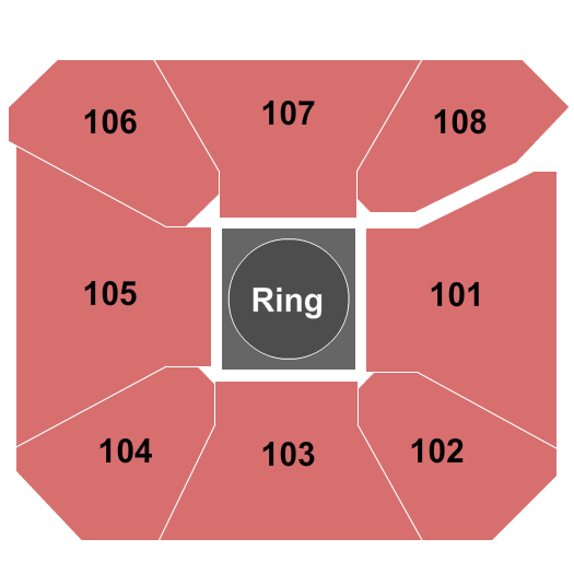 Seneca Allegany Events Center At Seneca Allegany Resort & Casino MMA Seating Chart