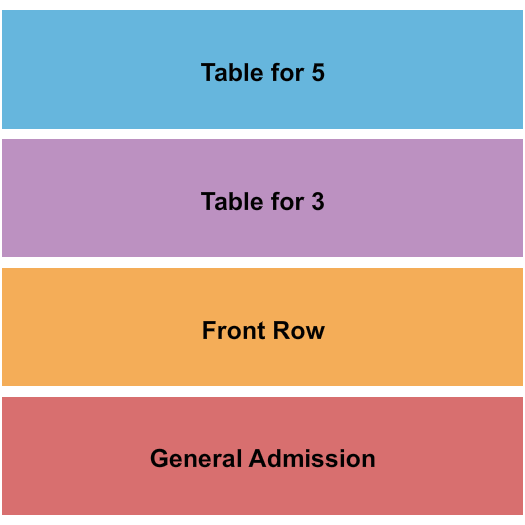 Sens House GA/Front Row/Table Seating Chart