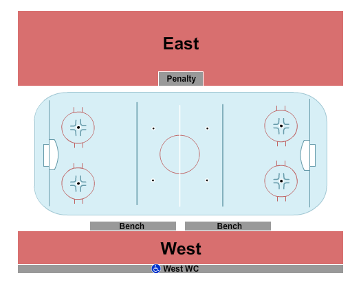 Seven Chiefs Sportsplex Hockey Seating Chart