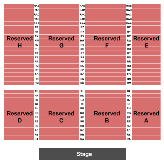 Seven Feathers Hotel & Casino Endstage 3 Seating Chart
