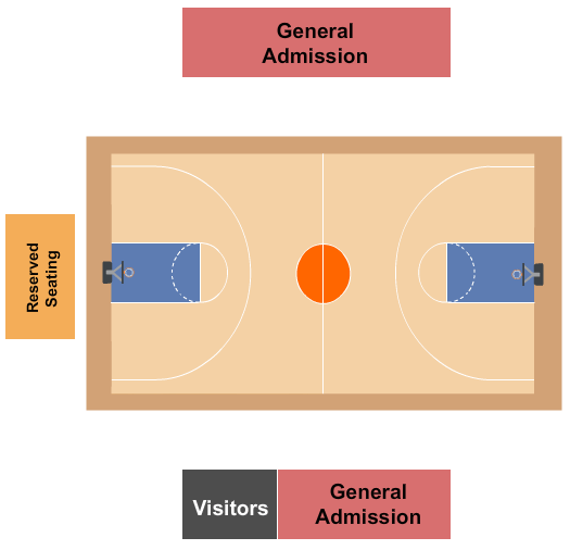 Sharp Gym Basketball Seating Chart