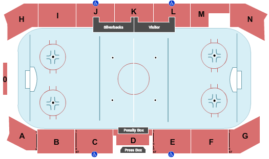 Shaw Centre - Salmon Arm Hockey Seating Chart