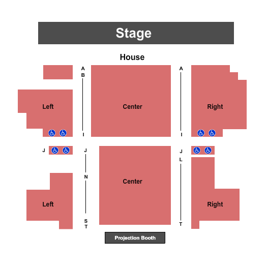 Shea Theater - MA Reserved Seating Chart