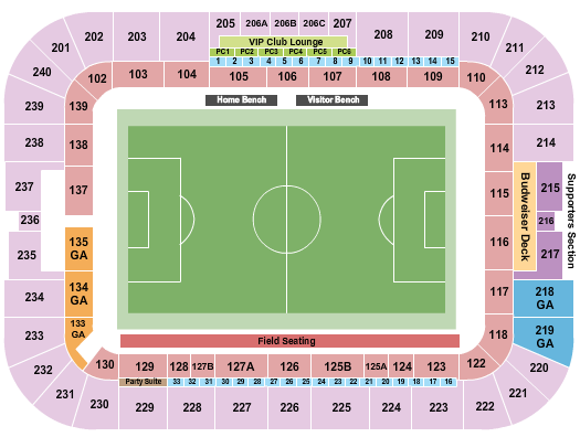 seating chart for Shell Energy Stadium - Soccer - eventticketscenter.com