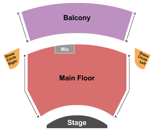 Shell Theatre At Dow Centennial Centre Endstage Seating Chart