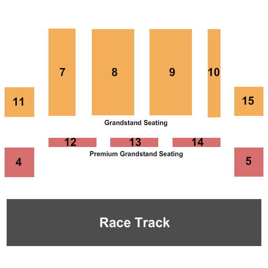 Shenandoah County Fairgrounds Endstage Reserved Seating Chart