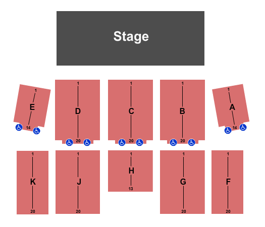 Sherman Summer Stage At Mount Airy Casino End Stage Seating Chart