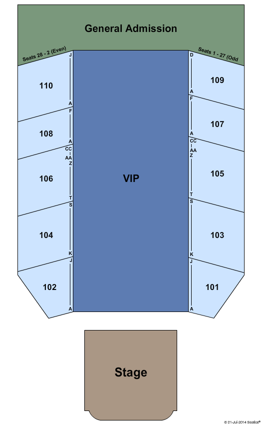Sherman Summer Stage At Mount Airy Casino Rockstar Energy - Uproar Seating Chart