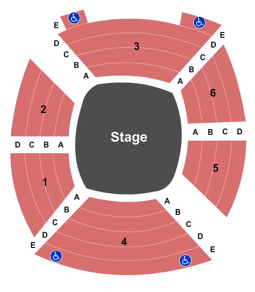 Sheryl & Harvey White Theatre Endstage Seating Chart