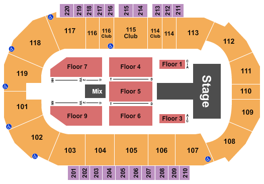 Showare Center Badshah Seating Chart