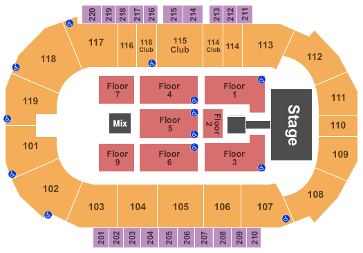 Showare Center Casting Crowns Seating Chart