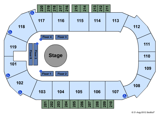 Showare Center Circus Seating Chart