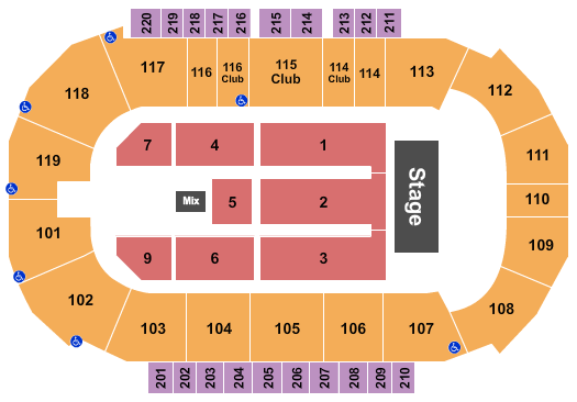 Showare Center Endstage 5 Seating Chart