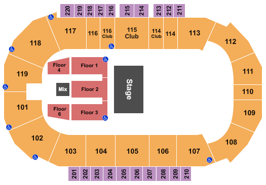Showare Center Concert Seating Chart