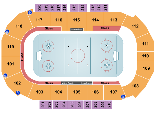 Showare Center Hockey Seating Chart