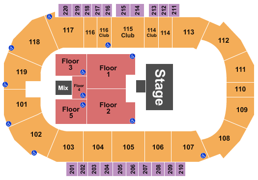 Showare Center Holiday Wishes Seating Chart