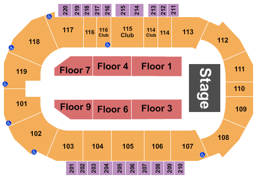 Showare Center Sonu Nigam & Neha Kakkar Seating Chart