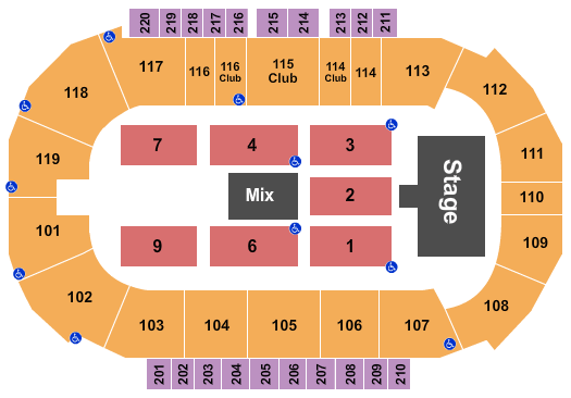 Showare Center Sugarland Seating Chart