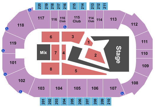 Showare Center Super M Seating Chart