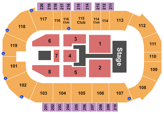 Showare Center TobyMac Seating Chart