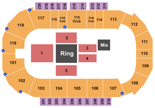 Showare Center Wrestling Seating Chart