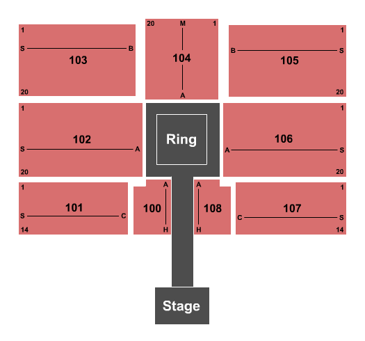 Shopko Hall WWE Seating Chart