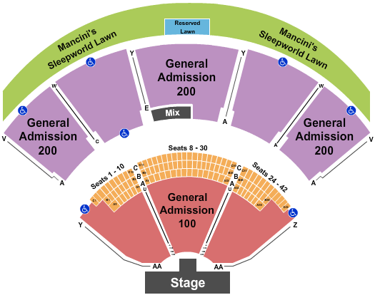 Shoreline Amphitheatre - CA Endstage GA Seating Chart
