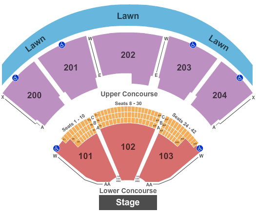 Seating Chart For Providence Amphitheater