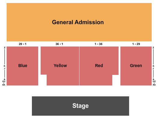 Shouse Arena Endstage GA Seating Chart