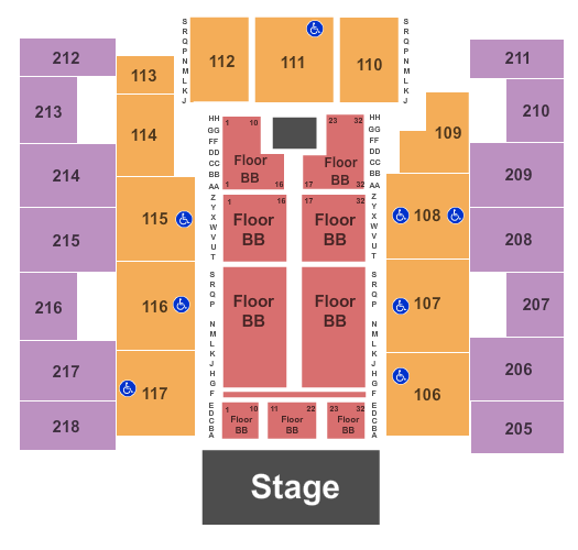 Show Me Center Beach Boys and Temptations Seating Chart