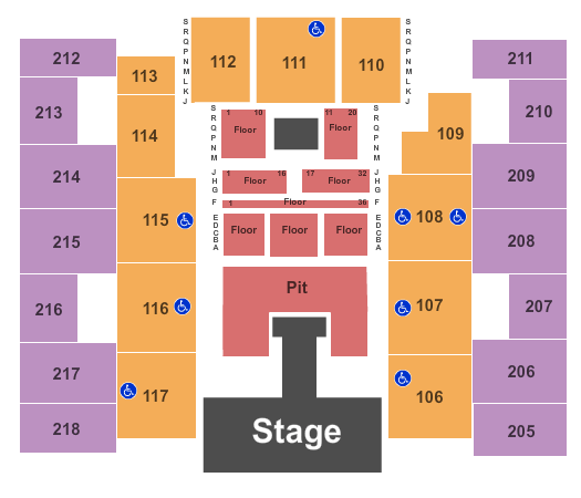 Show Me Center Brantley Gilbert Seating Chart