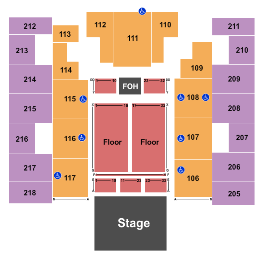 Show Me Center Chicago - The Band Seating Chart