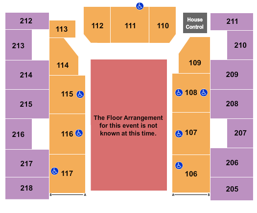 Show Me Center Generic Floor Seating Chart