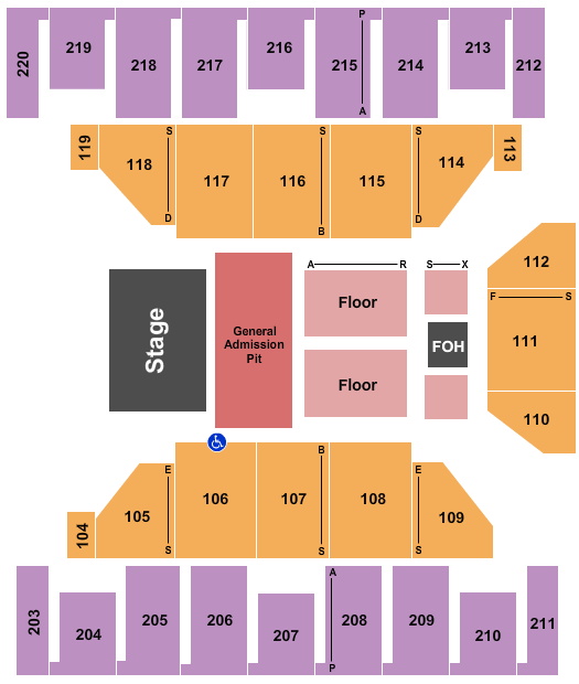 Show Me Center Godsmack Seating Chart