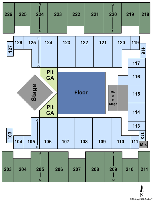 Show Me Center Jake Owen Seating Chart