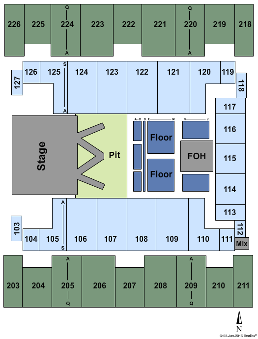 Show Me Center Miranda Lambert Seating Chart