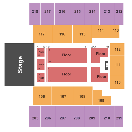 Show Me Center Wille Nelson and Merle Haggard Seating Chart
