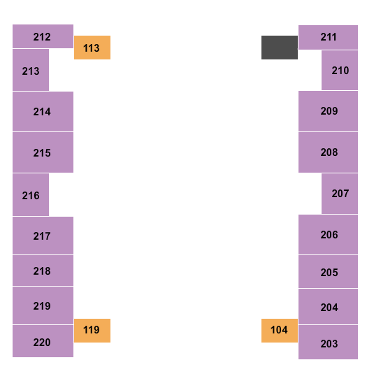 Show Me Center Open Floor 1 Seating Chart