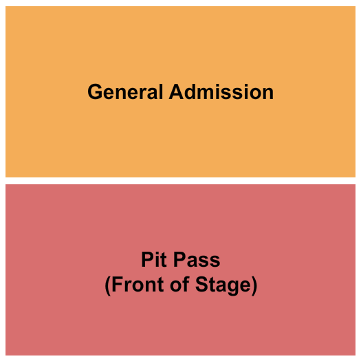 Showplace Theatre GA/Pit Pass Seating Chart