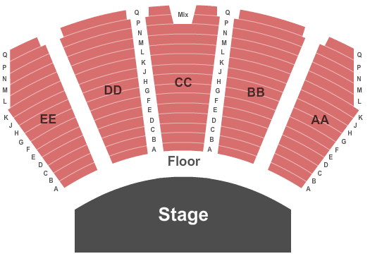 Tropicana Showroom Seating Chart