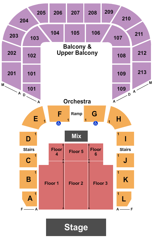 Shreveport Municipal Memorial Auditorium Endstage 5 Seating Chart