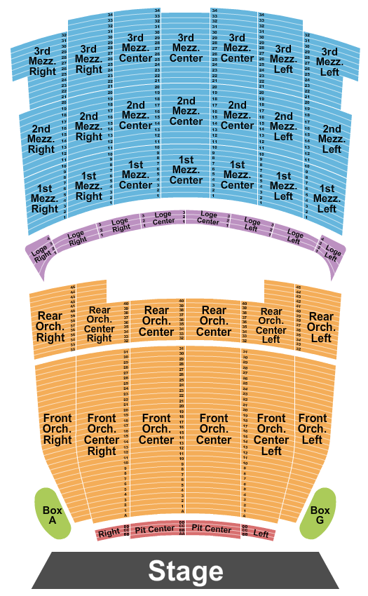 Shreya Ghoshal seating chart at Shrine Auditorium - Los Angeles