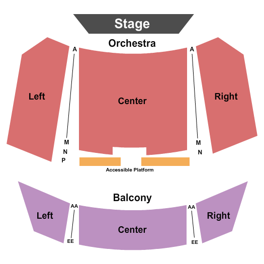 Sid Williams Theatre End Stage Seating Chart