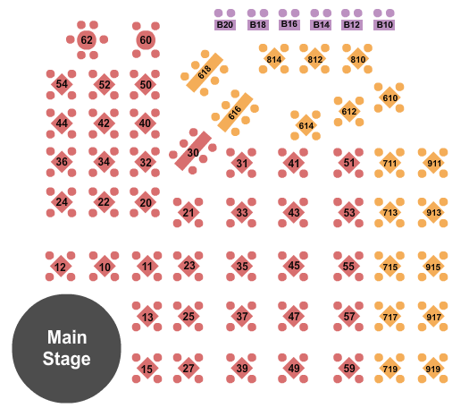 Side Splitters Comedy Club Seating Chart