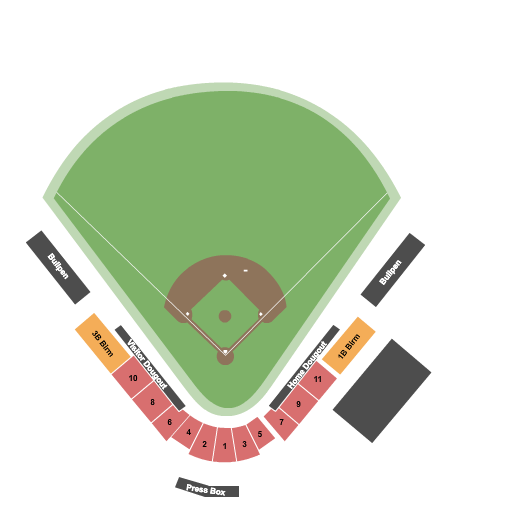 Siebert Field Baseball Seating Chart