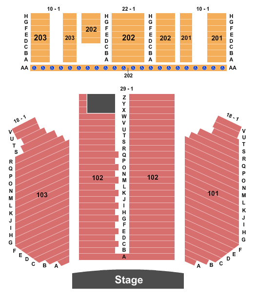 seating chart for Silver Creek Event Center At Four Winds - Endstage 3 - eventticketscenter.com