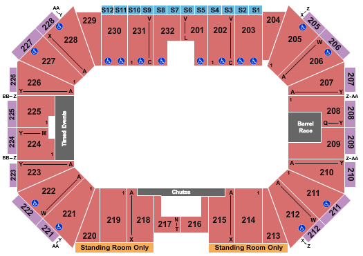 Silver Spurs Arena Monster Trucks Seating Chart