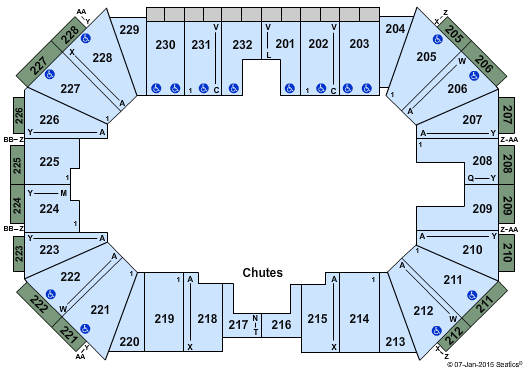 Silver Spurs Arena Rodeo Seating Chart
