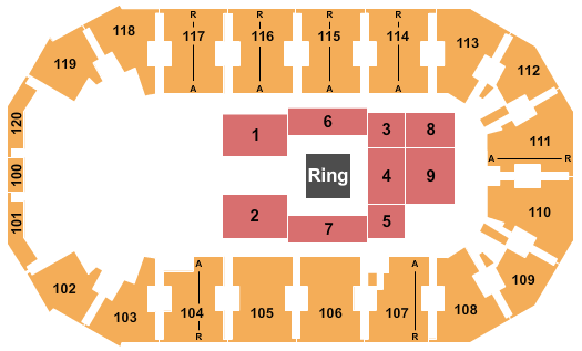Silverstein Eye Centers Arena AEW - Dynamite seating chart - eventticketscenter.com