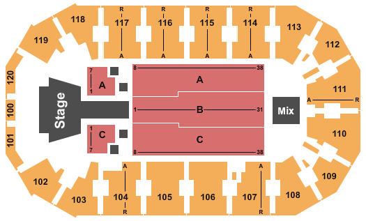 Missouri Mavericks Seating Chart
